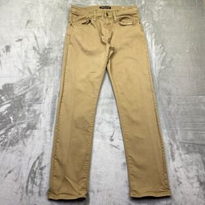 Mavi Jeans Marcus Slim Straight Leg Tan Khaki Chinos Mens Sz 32 Fits 30" Grunge